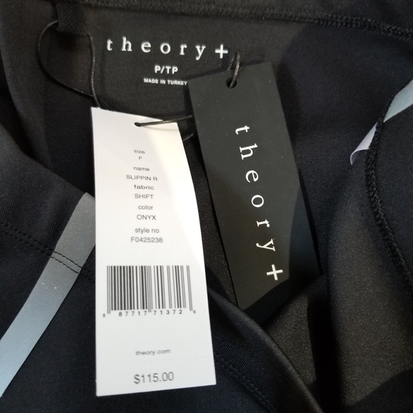 THEORY Black Biker Shorts X-Small - Picture 13 of 13
